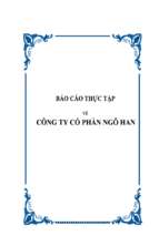 Báo cáo Thực tập về công ty cổ phần Ngô Han