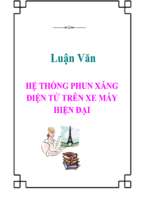 Luận văn Hệ thống phun xăng điện tử trên xe máy hiện đại