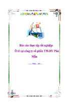 Báo cáo Ô tô tại công ty cổ phần TM-DV Phú Mẫn