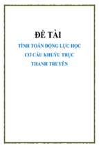 Đề tài Tính toán động lực học cơ cấu khuỷu trục thanh truyền