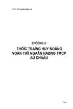 Chuyên đề Các giải pháp gia tăng nguồn vốn huy động tại ngân hàng thương mại cổ phần Á Châu