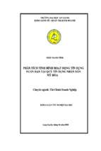 Khóa luận Phân tích tình hình hoạt động tín dụng ngắn hạn tại quỹ tín dụng nhân dân Mỹ Hòa