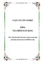 Đề tài Giải pháp nhằm hoàn thiện và nâng cao hoạt động phát hành, thanh toán thẻ tại ngân hàng thương mại cổ phần Á Châu