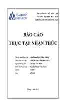 Báo cáo Thực tập nhận thức tại Viện Công Nghệ Viễn Thông