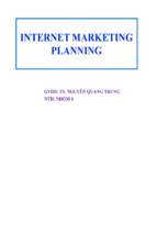 Internet marketing planning