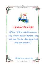 Đề tài Một số giải pháp nâng cao công tác tuyển dụng lao động tại công ty cổ phần giáo dục - Đào tạo và nghệ thuật đức Anh Minh