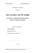 Đề tài Dịch vụ chăm sóc khách hàng trực tuyến của siêu thị co.opmart