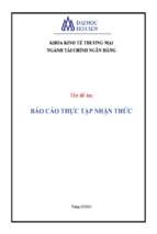 Báo cáo Thực tập nhận thức tại Công ty cổ phần Bảo Minh Bến Thành