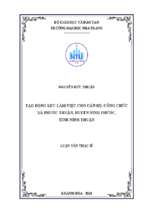 Tạo động lực làm việc cho cán bộ, công chức xã phước thuận, huyện ninh phước, tỉnh ninh thuận