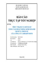 Thực trạng và đề xuất nâng cao hoạt động kinh doanh dịch vụ nhân sự của công ty careervision