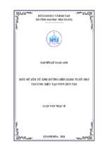 Một số yếu tố ảnh hưởng đến hành vi hỗ trợ thương hiệu tại vnpt bến tre