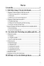 Phân tích dự án kinh doanh - Dự án kinh doanh mặc quần lót một lần