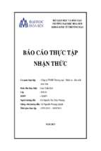 Báo cáo Thực tập nhận thức tại Công ty TNHH Thương mại - Dịch vụ - Sản xuất