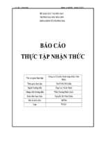 Báo cáo Thực tập nhận thức tại công ty cổ phần xuất nhập khẩu Tiến Minh