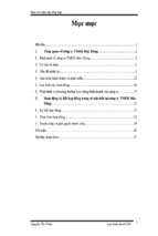 Báo cáo Thực tập tại công ty TNHH Mộc Dũng