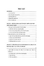 Luận văn Xây dựng và kiến nghị triển khai các chiến lược cho công ty dầu thực vật Tường An giai đoạn 2007-2015