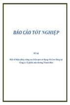 Đề tài Một số biện pháp nâng cao hiệu quả sử dụng vốn lưu động tại Công ty Cổ phần mía đường Thanh Hóa