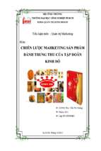 Đề tài Chiến lược marketing sản phẩm bánh trung thu của tập đoàn kinh đô