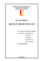 Quản lý chuỗi cung cấp