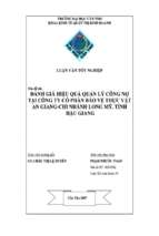 Luận văn Đánh giá hiệu quả quản lý công nợ tại công ty cổ phần bảo vệ thực vật An Giang chi nhánh Long Mỹ, tỉnh Hậu Giang