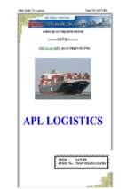 Apl logistics tại Việt Nam