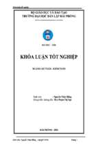 Khóa luận Hoàn thiện công tác kế toán vốn bằng tiền tại công ty cổ phần thương mại đầu tư Vân Long CDC (time new roman, 18pt, bold)