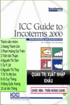 Tiểu luận tiểu luận môn quản trị xuất nhập khẩu. đề tài tìm hiểu incoterm 2000.ppt