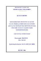 đánh giá khả năng sinh trưởng và cho thịt của các tổ hợp lai 4 giống (402 x c22) và 5 giồng (402 x ca) tại cụm trang trại chăn nuôi lợn ngoại công nghệ cao bãi đu, xã quảng thành, thành phố thanh hoá