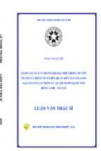 đánh giá sự lưu hành kháng thể trong huyết thanh và bệnh tích liên quan đến mycoplasma gallisepticum trên gà ai cập tại huyện đông anh   hà nội