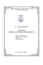 Tìm hiểu mobile ad hoc network (manet)