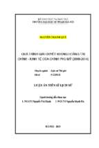 Quá trình giải quyết khủng hoảng tài chính   kinh tế của chính phủ mỹ (2008 2014)