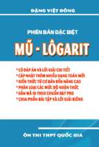 Chuyên đề mũ và logarit – đặng việt đông