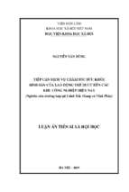 Tiếp cận dịch vụ chăm sóc sức khỏe sinh sản của lao động trẻ di cư đến các khu công nghiệp hiện nay (nghiên cứu trường hợp tại 2 tỉnh bắc giang và vĩnh phúc