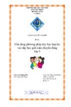Vận dụng phương pháp dạy học hợp tác vào dạy học giải toán chuyển động lớp 5