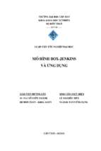 Mô hình box jenkins và ứng dụng