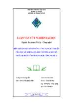 Rèn luyện học sinh những ứng dụng kỹ thuật của vật lý khi giảng dạy chương 4. một số thiết bị điện tử dân dụngsgk công nghệ 12