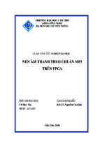 Nén âm thanh theo chuẩn mp3 trên fpga