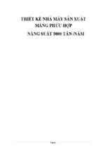 Thiết kế nhà máy sản xuất màng phức hợp năng suất 5000 tấn năm