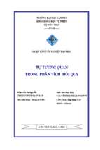 Tự tương quan trong phân tích hồi quy