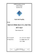 Một số tính chất của trường hữu hạn