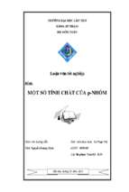 Một số tính chất của p nhóm