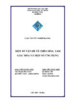 Một số vấn đề về chéo hóa, tam giác hóa và một số ứng dụng