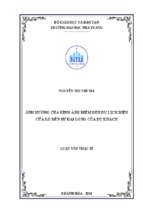 ảnh hưởng của hình ảnh điểm đến du lịch biển cửa lò đến sự hài lòng của du khách