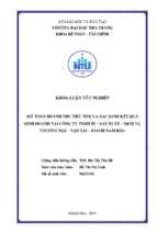 Kế toán doanh thu tiêu thụ và xác định kết quả kinh doanh tại công ty tnhh in   sản xuất   dịch vụ thương mại   vận tải   bao bì nam hải