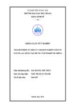 Trách nhiệm xã hội của doanh nghiệp đối với người lao động tại trung tâm tm&dv du lịch isena