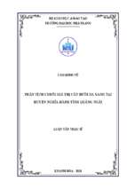 Phân tích chuỗi giá trị cây bưởi da xanh tại huyện nghĩa hành, tỉnh quảng ngãi