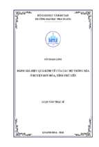 đánh giá hiệu quả kinh tế của các hộ trồng mía ở huyện sơn hòa, tỉnh phú yên