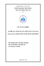 Tìm hiểu quy trình sản xuất giống nhân tạo sò mía (tapes dorsatus lamarck, 1818) tại nha trang, khánh hòa