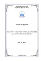 Nhận diện và phát triển văn hóa doanh nghiệp tại công ty cổ phần pymepharco