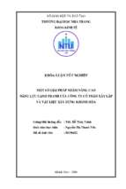 Một số giải pháp nhằm nâng cao năng lực cạnh tranh của công ty cổ phần xây lắp và vật liệu xây dựng khánh hòa